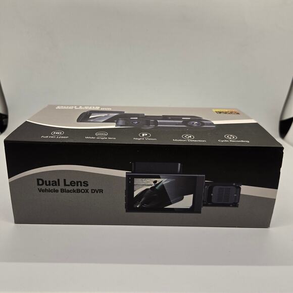Dual Lens Vehicle BlackBOX DVR Super HD 1296p 360 Camera (New in Box) - Picture 4 of 7